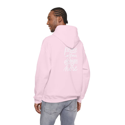 White Custom Hoodie — 'Place Your Design Here' Mockup Pullover