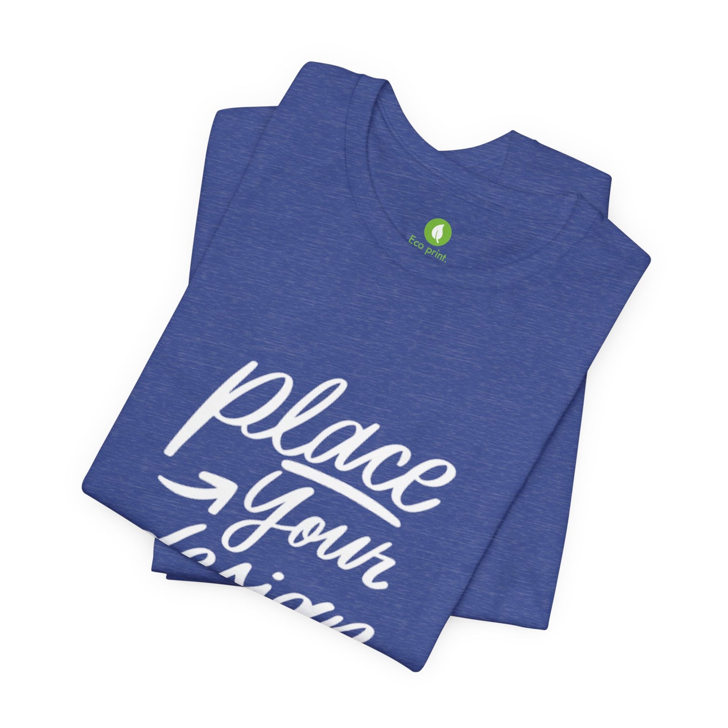 Place Your Design Here T-Shirt  Customizable White Jersey Tee