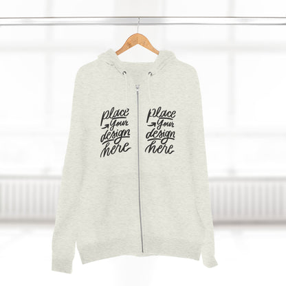 Zip Hoodie — Custom Chest Design Zip-Up Hoodie