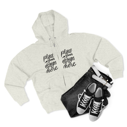 Zip Hoodie — Custom Chest Design Zip-Up Hoodie