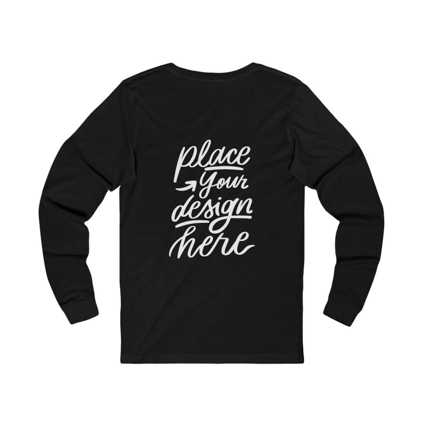 Long Sleeve Tee | Custom Design Mockup Unisex Jersey
