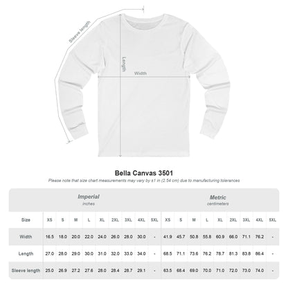 Long Sleeve Tee | Custom Design Mockup Unisex Jersey