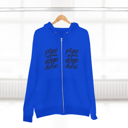 Zip Hoodie — Custom Chest Design Zip-Up Hoodie