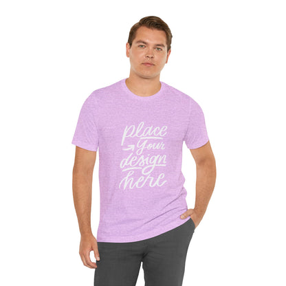 Place Your Design Here T-Shirt  Customizable White Jersey Tee