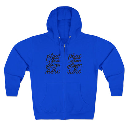 Zip Hoodie — Custom Chest Design Zip-Up Hoodie