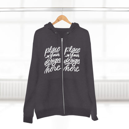 Zip Hoodie — Custom Chest Design Zip-Up Hoodie