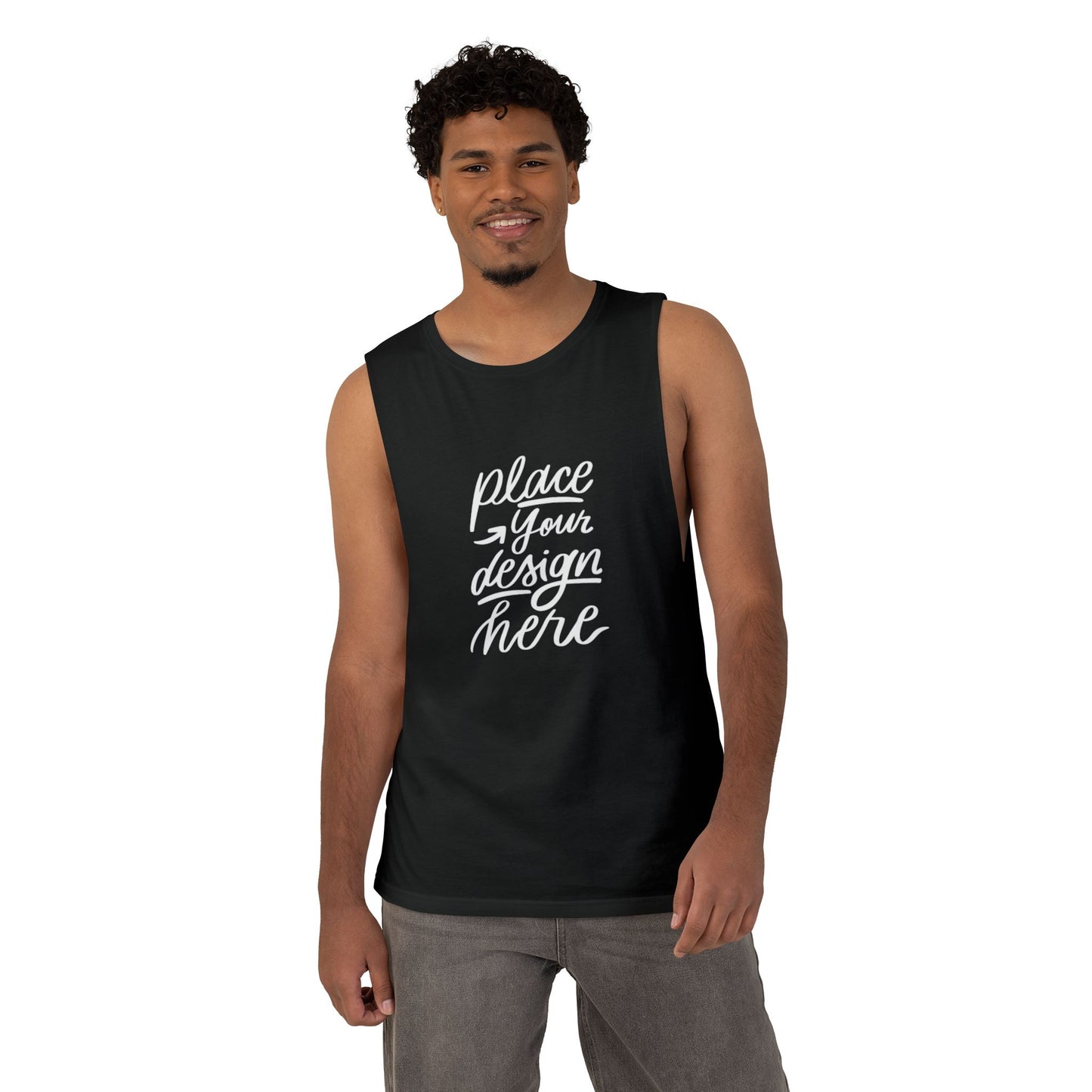 Barnard Tank Top – Customizable Athletic Muscle Tee (Place Your Design Here)