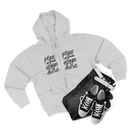 Zip Hoodie — Custom Chest Design Zip-Up Hoodie