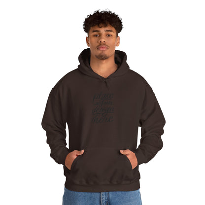 White Custom Hoodie — 'Place Your Design Here' Mockup Pullover