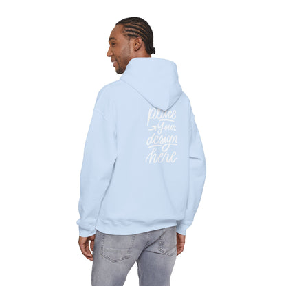 White Custom Hoodie — 'Place Your Design Here' Mockup Pullover