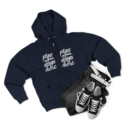 Zip Hoodie — Custom Chest Design Zip-Up Hoodie