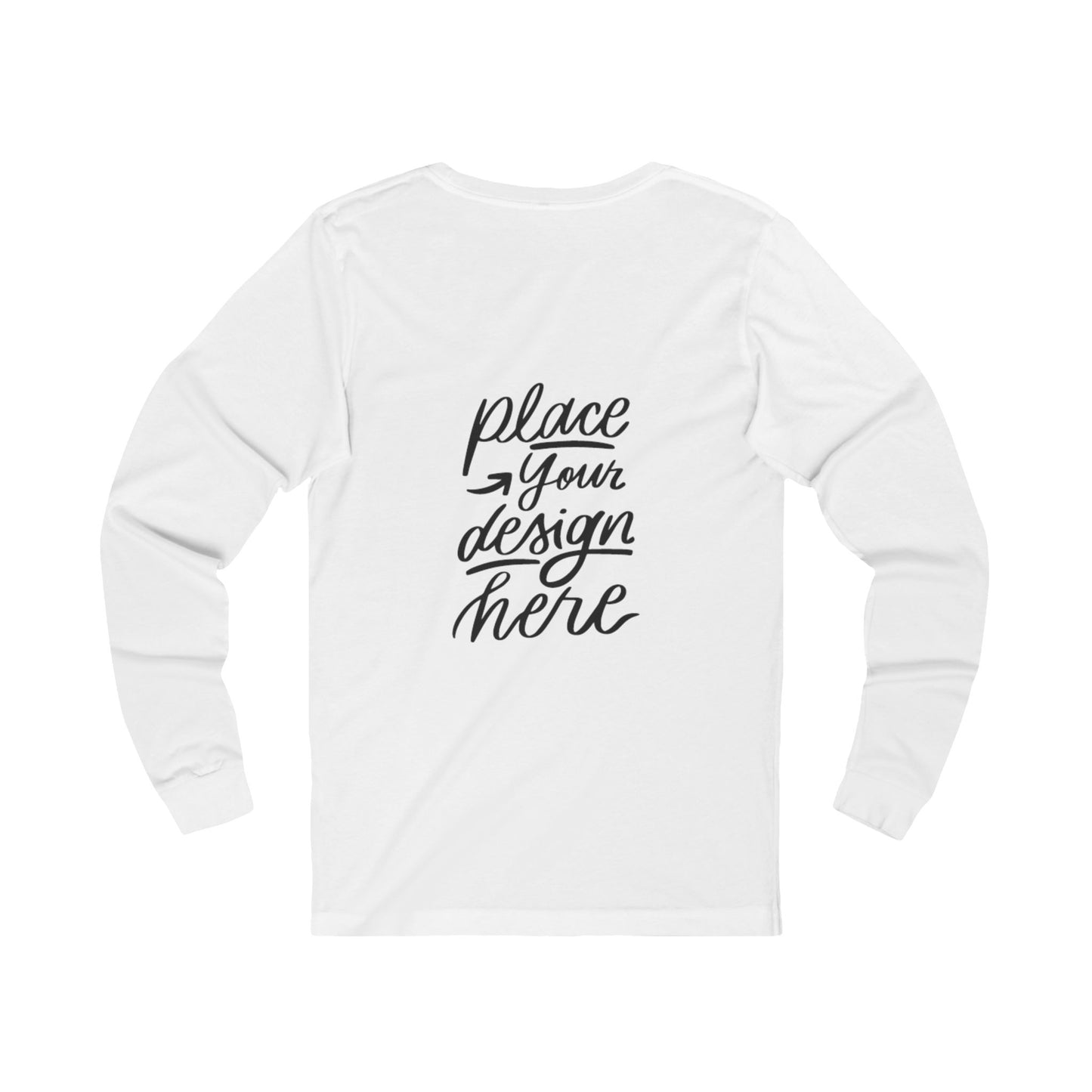 Long Sleeve Tee | Custom Design Mockup Unisex Jersey