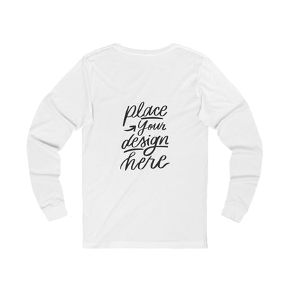 Long Sleeve Tee | Custom Design Mockup Unisex Jersey