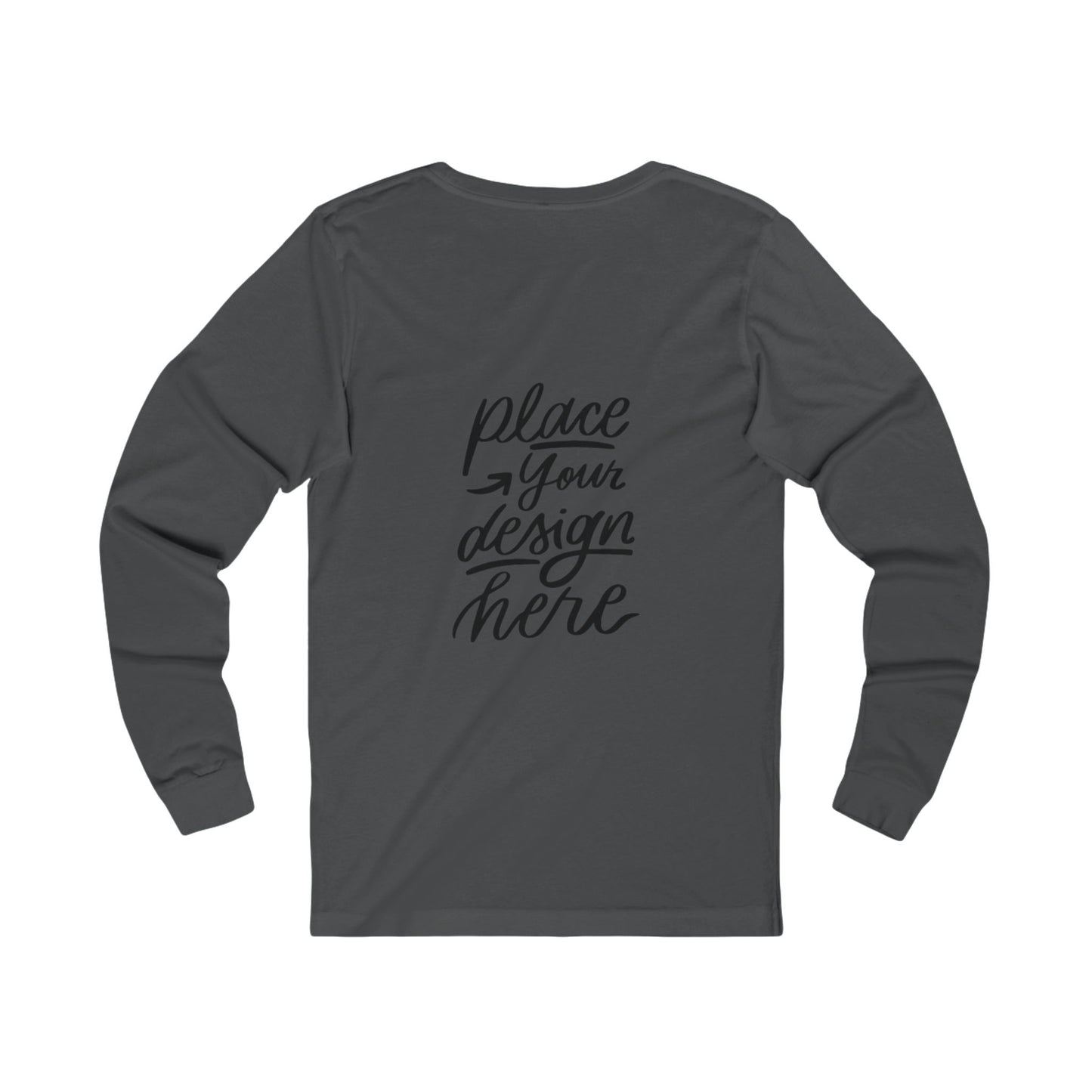 Long Sleeve Tee | Custom Design Mockup Unisex Jersey