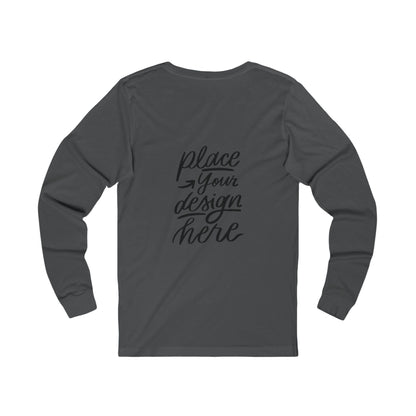 Long Sleeve Tee | Custom Design Mockup Unisex Jersey