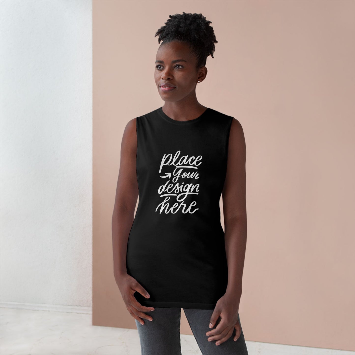 Barnard Tank Top – Customizable Athletic Muscle Tee (Place Your Design Here)